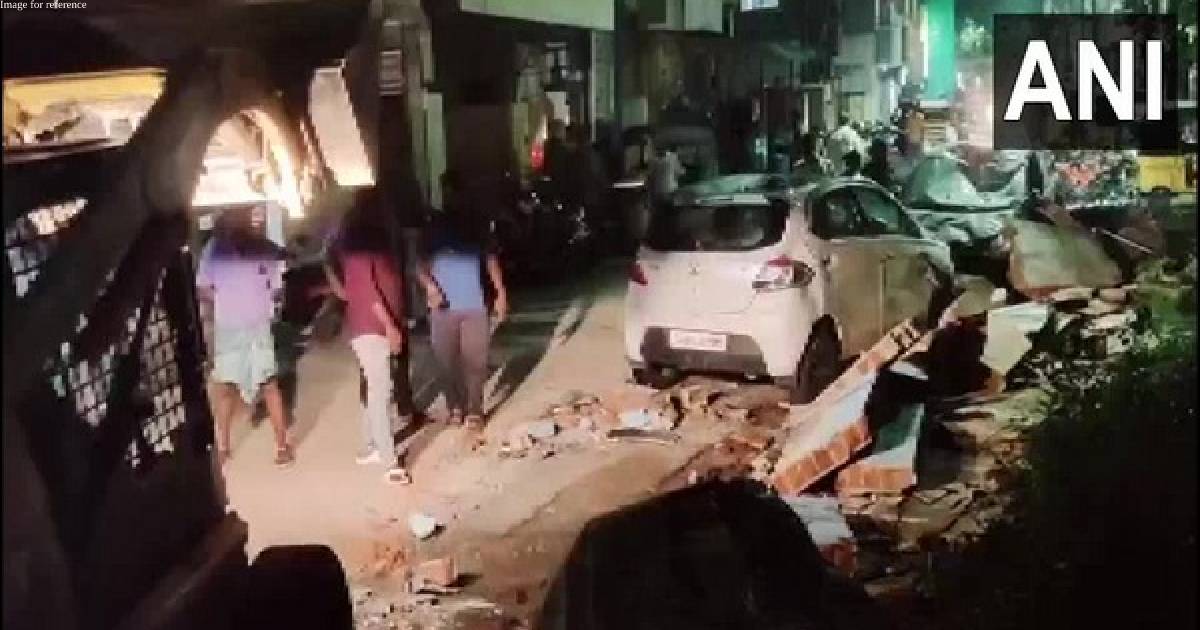 One injured, vehicle damaged as wall of Chennai school collapses